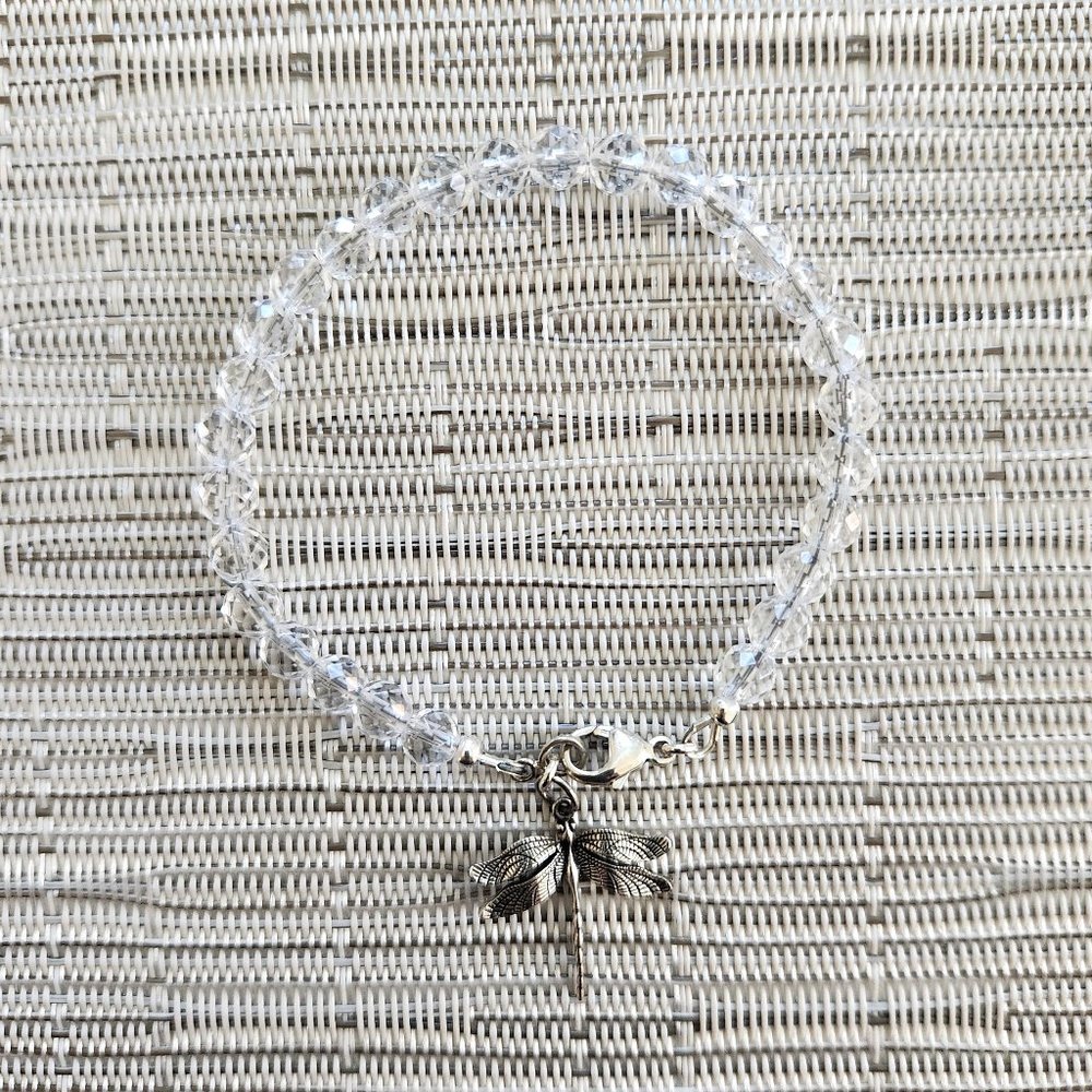 WOMEN'S CUSTOM ( NOT CHEAP STRETCH)DRAGONFLY CHARM BRACELET